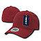 Decky Flex Elastic Fitted 6 Panels One Size High Crown Baseball Hats Caps Unisex-LIGHT BLACK-