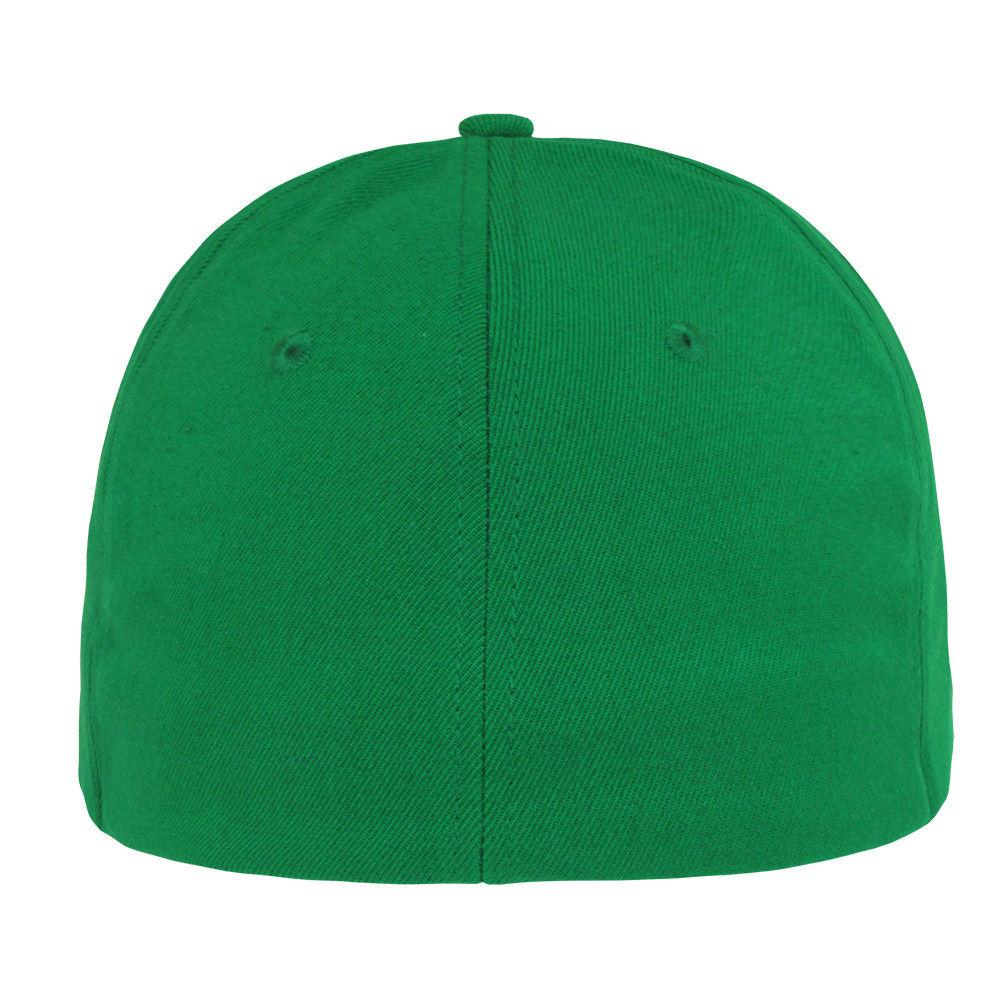 Decky Flex Elastic Fitted 6 Panels One Size High Crown Baseball Hats Caps Unisex-LIGHT BLACK-