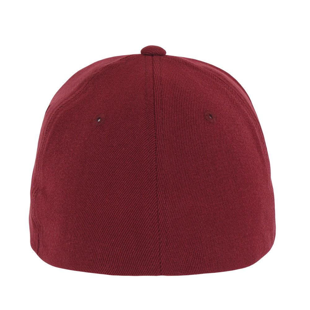 Decky Flex Elastic Fitted 6 Panels One Size High Crown Baseball Hats Caps Unisex-LIGHT BLACK-