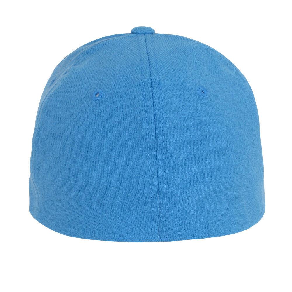 Decky Flex Elastic Fitted 6 Panels One Size High Crown Baseball Hats Caps Unisex-LIGHT BLACK-