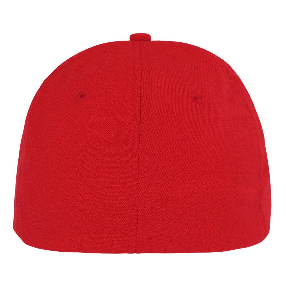 Decky Flex Elastic Fitted 6 Panels One Size High Crown Baseball Hats Caps Unisex-LIGHT BLACK-