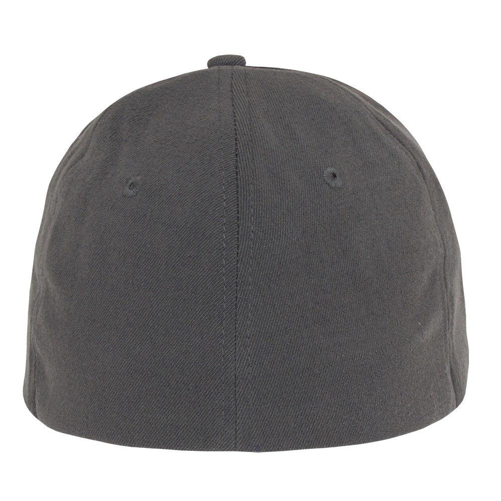 Decky Flex Elastic Fitted 6 Panels One Size High Crown Baseball Hats Caps Unisex-LIGHT BLACK-