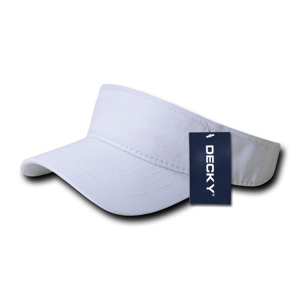 Decky Kids Size 100% Cotton Visors Sports Beach Outdoors Boys Girls Hook & Loop-Grey-