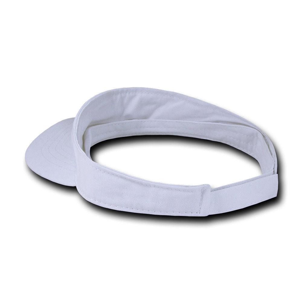 Decky Kids Size 100% Cotton Visors Sports Beach Outdoors Boys Girls Hook & Loop-Grey-