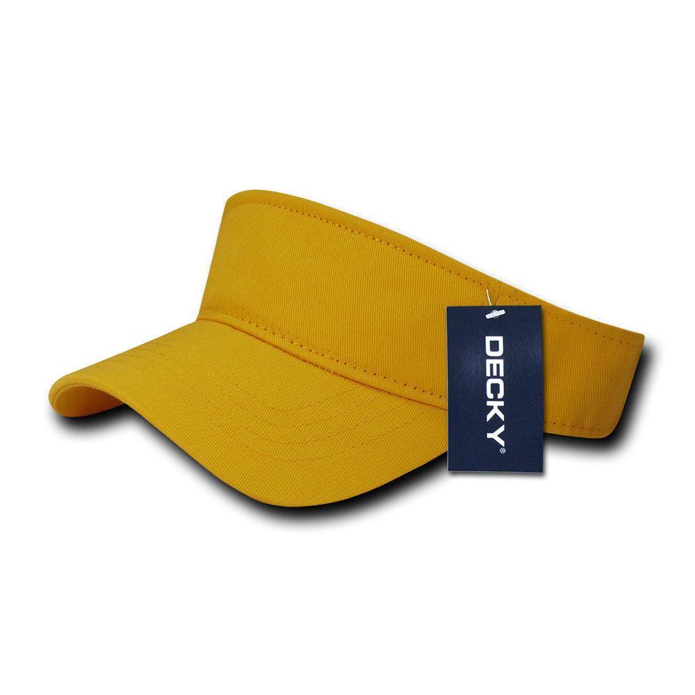 Decky Kids Size 100% Cotton Visors Sports Beach Outdoors Boys Girls Hook & Loop-Grey-