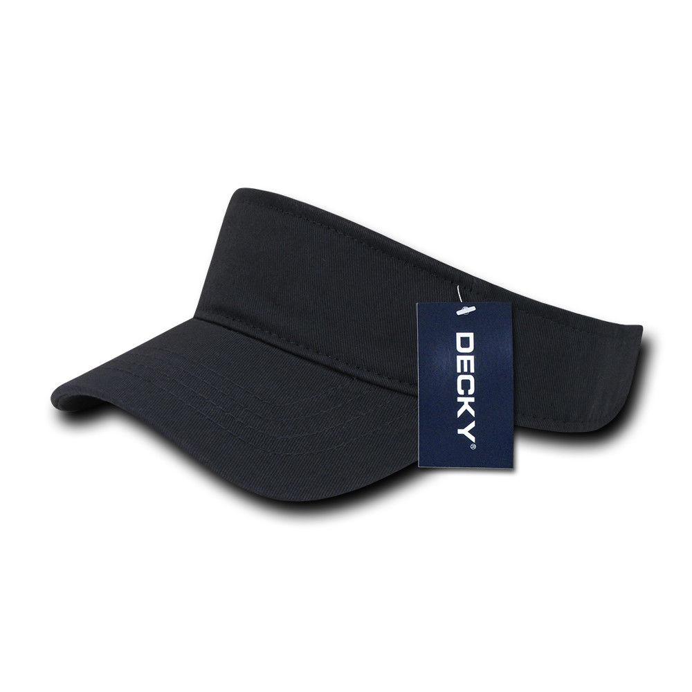 Decky Kids Size 100% Cotton Visors Sports Beach Outdoors Boys Girls Hook & Loop-Grey-