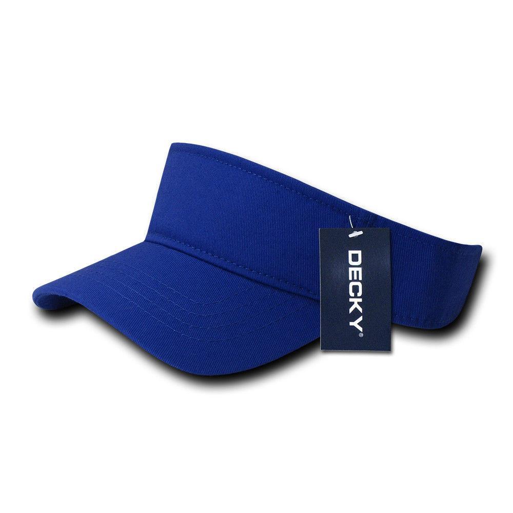 Decky Kids Size 100% Cotton Visors Sports Beach Outdoors Boys Girls Hook & Loop-Grey-