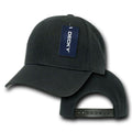 Decky Kids Size Boys Girls Pro Style Baseball Hats Caps Snapback Solid Colors-BLACK-