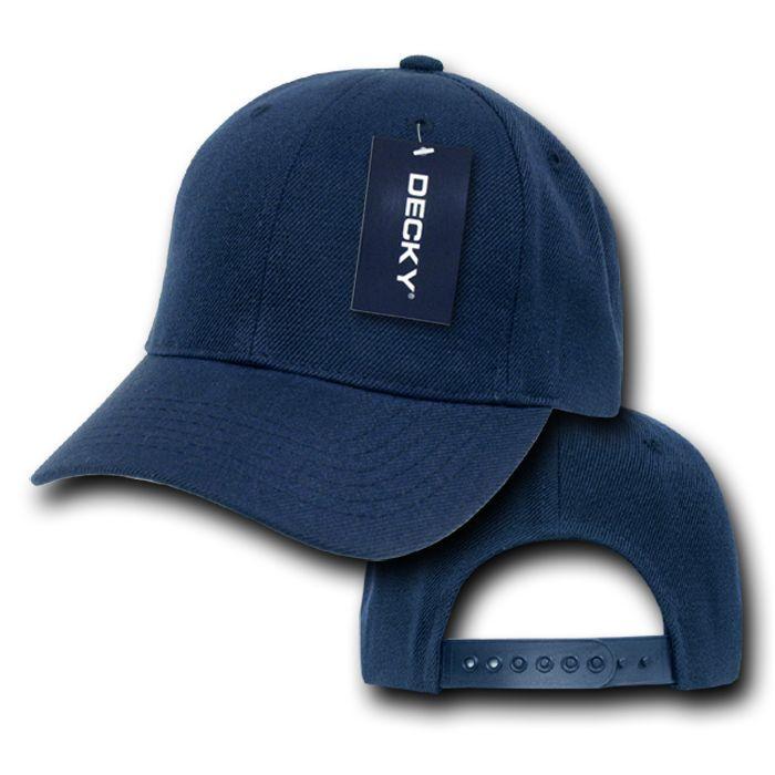 Decky Kids Size Boys Girls Pro Style Baseball Hats Caps Snapback Solid Colors-CHARCOAL-