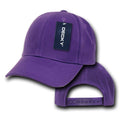 Decky Kids Size Boys Girls Pro Style Baseball Hats Caps Snapback Solid Colors-PURPLE-
