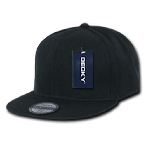Decky Lot Of 6 Fitted Flat Bill Retro Fashion Baseball Hats Caps Blank Wholesale Lots!-