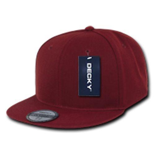 Decky Lot Of 6 Fitted Flat Bill Retro Fashion Baseball Hats Caps Blank Wholesale Lots!-