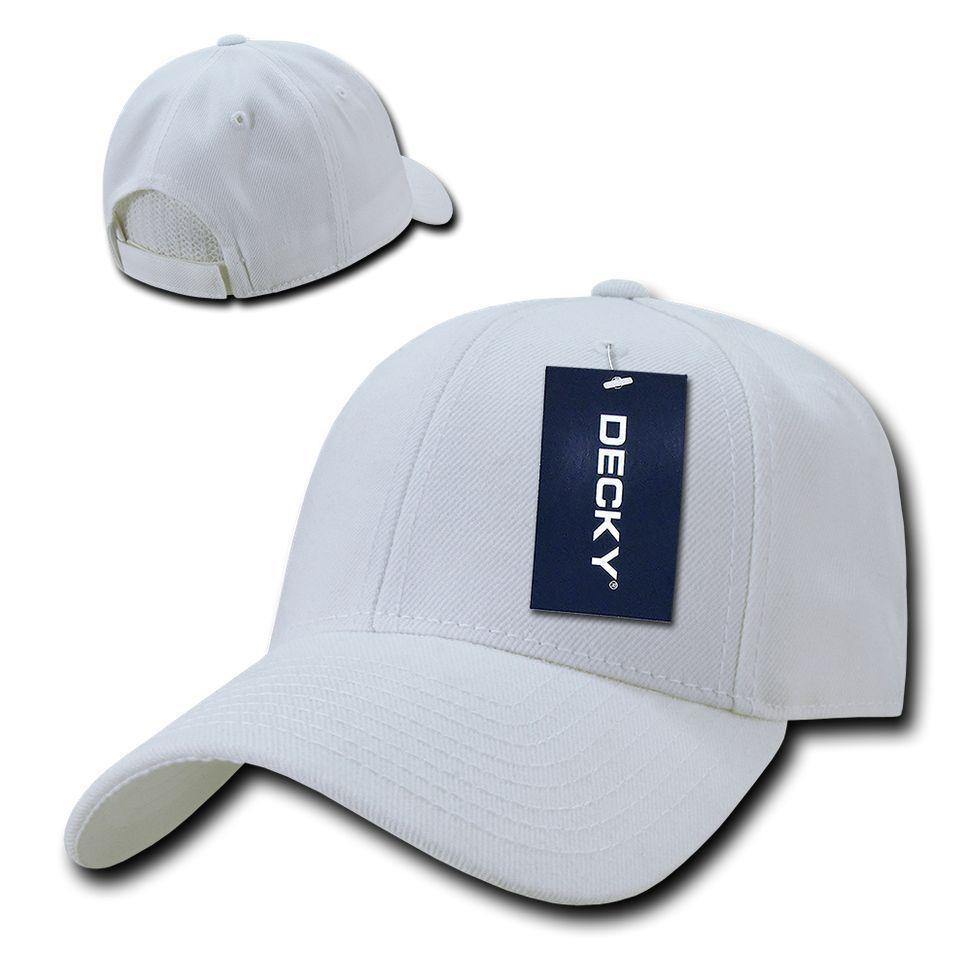 Decky Low Crown Plain Two Tone Curved Bill 6 Panel Dad Hats Caps-BLACK-