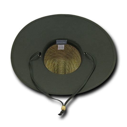 Decky Mat Paper Straw Lifeguard Cowboy Hats Caps Mens Womens Beach-