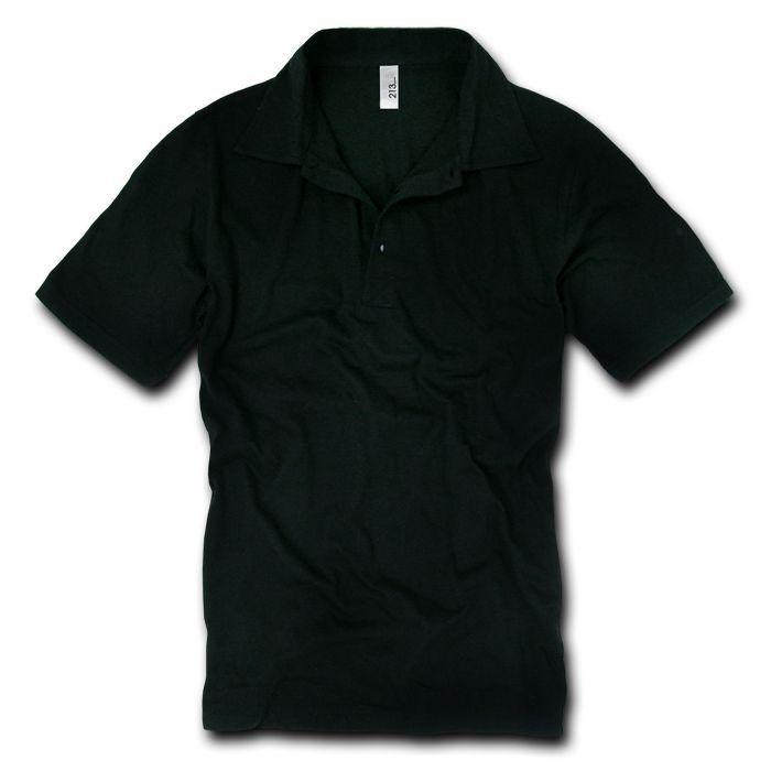 Decky Men'S 30S Jersey Polo Plain Golf Cotton Slim Fit Shirts-Medium-BLACK-