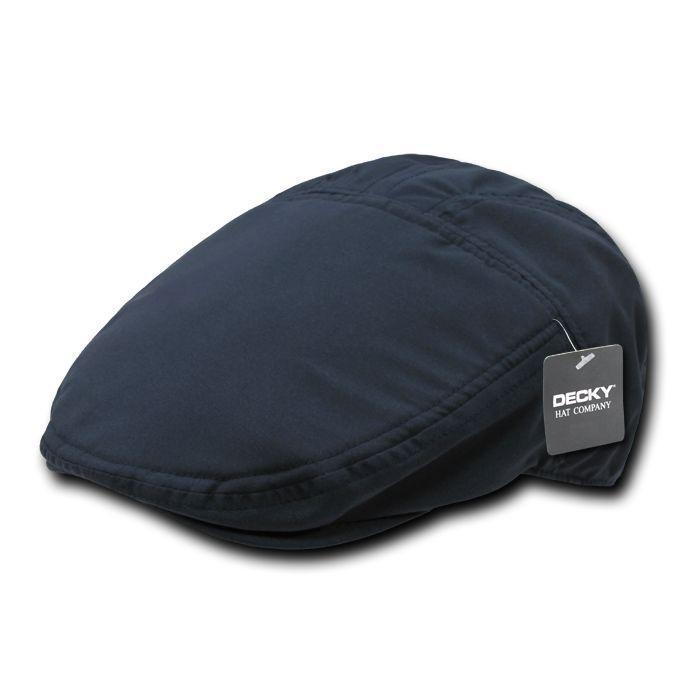 Decky Poly Woven Ivys Hats Drivers Cabbie Newsboy Gatsby Golf-Midnight Navy-Small/Medium-