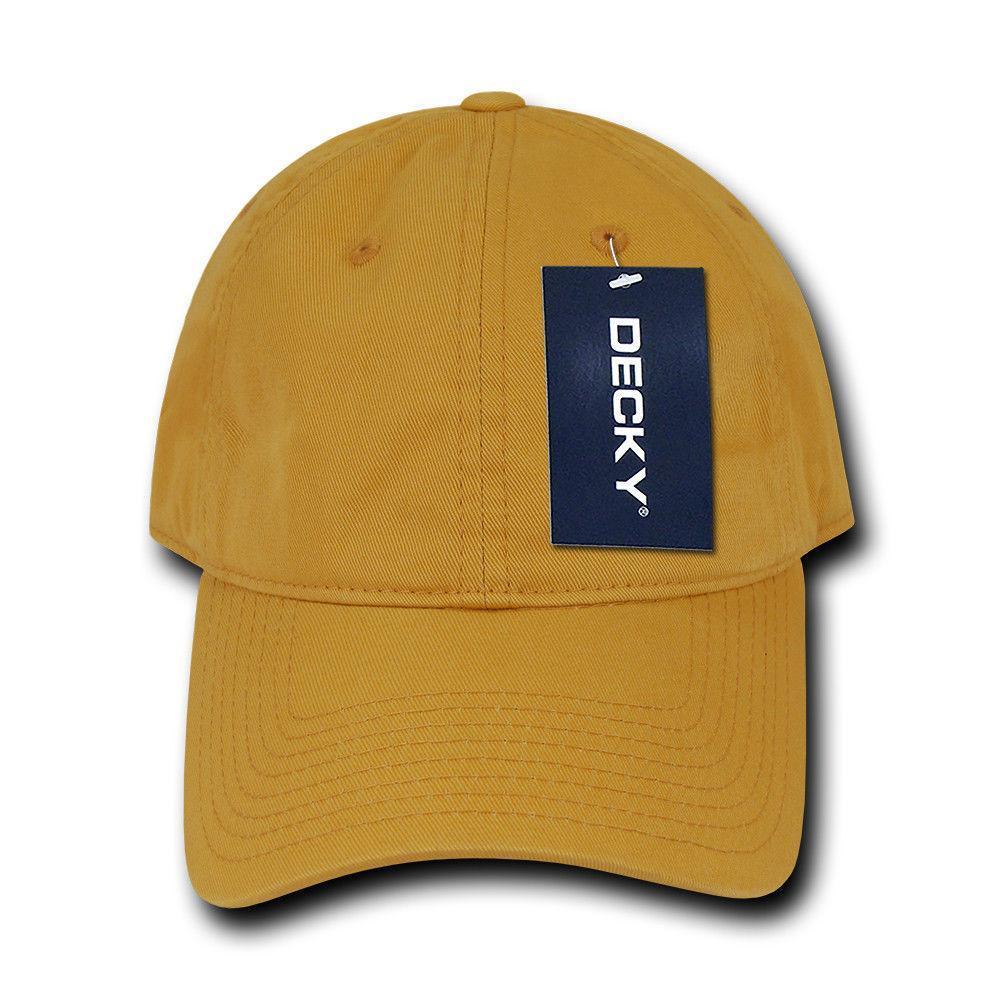 Decky Relaxed Soft Low Crown Dad Washed Cotton Polo Vintage 6 Panel Caps Hats-205-Black-