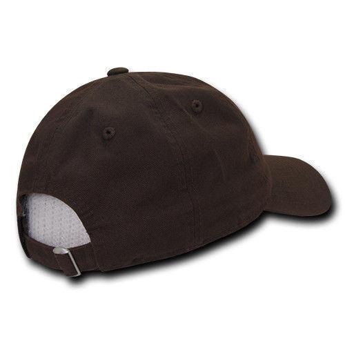 Decky Relaxed Soft Low Crown Dad Washed Cotton Polo Vintage 6 Panel Caps Hats-205-Black-