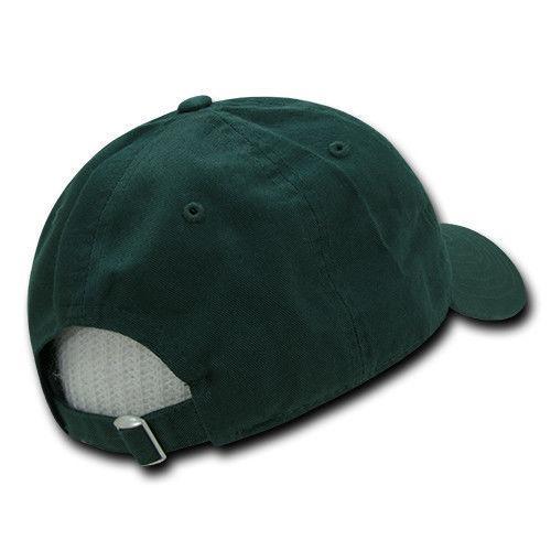 Decky Relaxed Soft Low Crown Dad Washed Cotton Polo Vintage 6 Panel Caps Hats-205-Black-