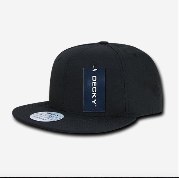 Decky Ripstop Snapbacks Retro Flat Bill Baseball Hats Caps Unisex-ACU-