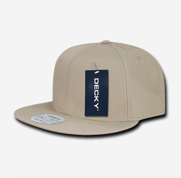 Decky Ripstop Snapbacks Retro Flat Bill Baseball Hats Caps Unisex-ACU-