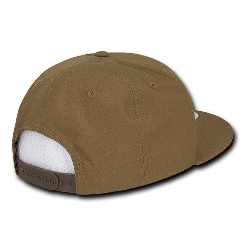Decky Ripstop Snapbacks Retro Flat Bill Baseball Hats Caps Unisex-ACU-