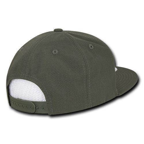 Decky Ripstop Snapbacks Retro Flat Bill Baseball Hats Caps Unisex-ACU-