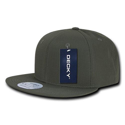 Decky Ripstop Snapbacks Retro Flat Bill Baseball Hats Caps Unisex-ACU-