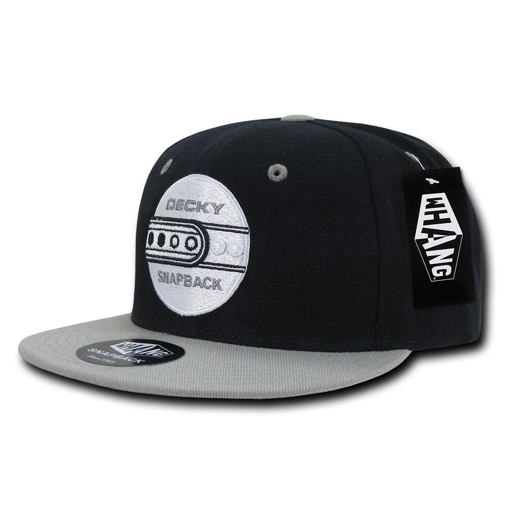 Decky Snapback By Whang Baseball Hats Caps Unisex-Black-