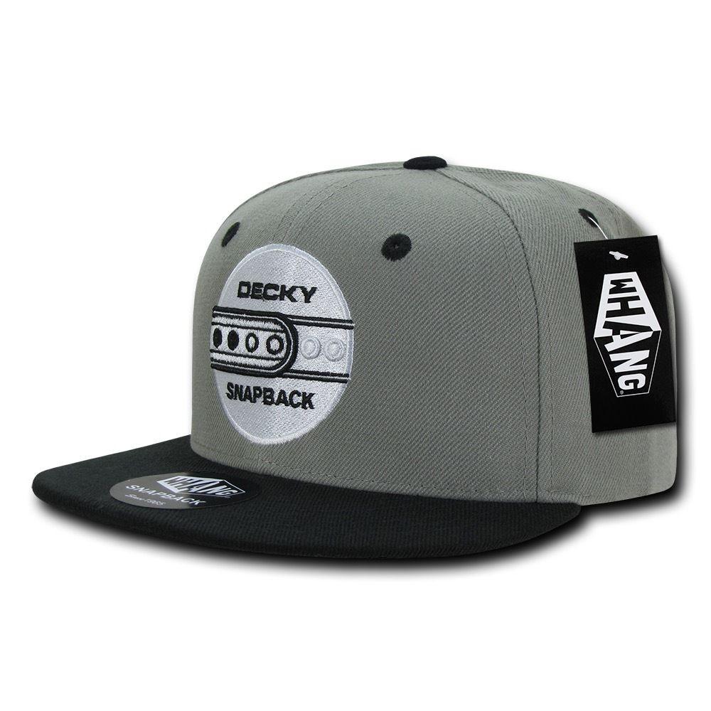 Decky Snapback By Whang Baseball Hats Caps Unisex-Black-