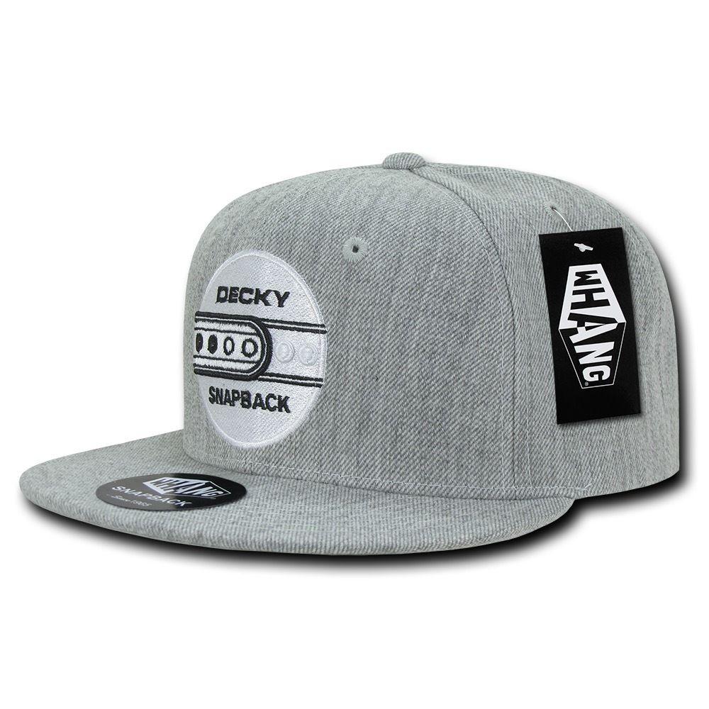 Decky Snapback By Whang Baseball Hats Caps Unisex-Black-