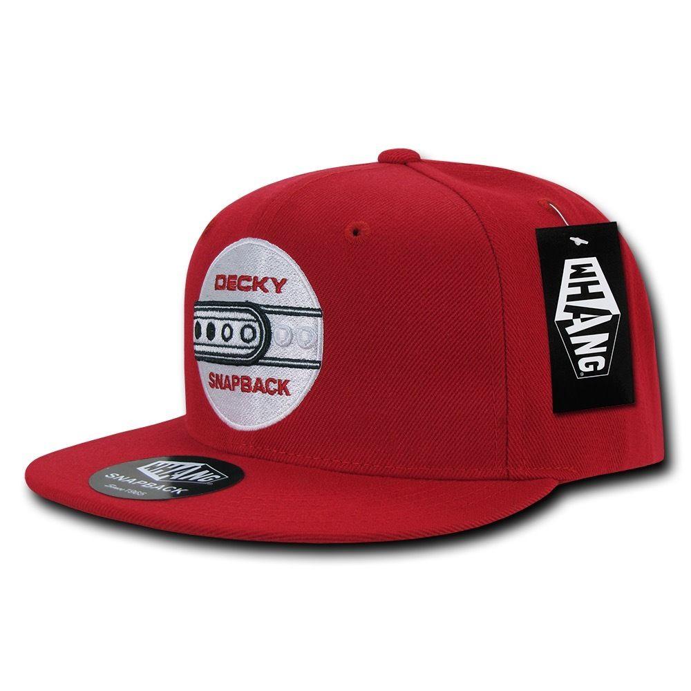 Decky Snapback By Whang Baseball Hats Caps Unisex-Black-