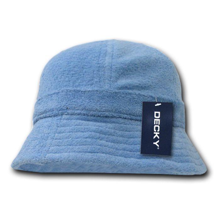 Decky Terry Cloth Fisherman'S Bucket Snug Comfortable Beach Fit Hats-Black-