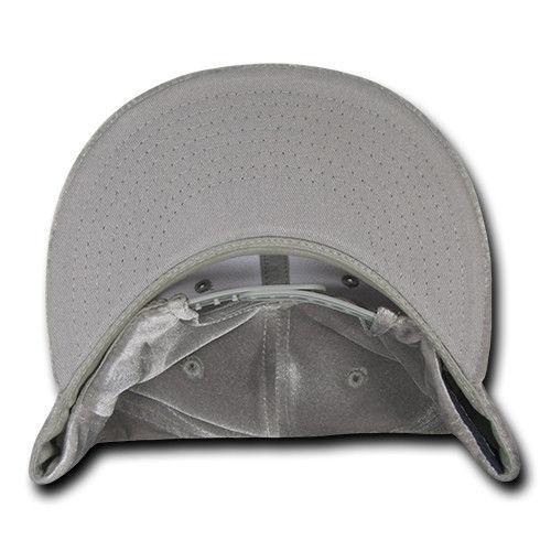 Decky Velvet Snapbacks Flat Bill 6 Panel Baseball Hats Caps Unisex-Black-