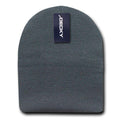Decky Warm Winter Beanies Uncuffed Short Knit Ski Snowboard Caps Hats Unisex-KCS-Charcoal-