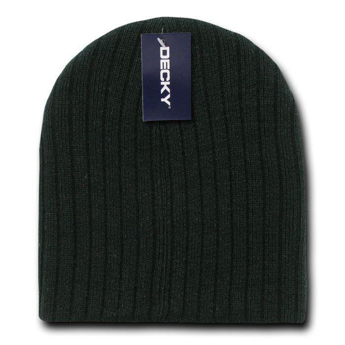 Decky Winter Beanies For Baby Toddlers Kids Youth Cable Knit Soft Stretchy-Black-