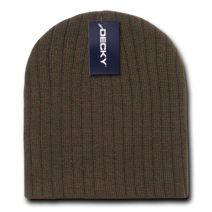 Decky Winter Beanies For Baby Toddlers Kids Youth Cable Knit Soft Stretchy-Brown-
