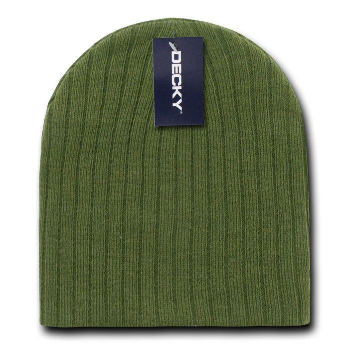Decky Winter Beanies For Baby Toddlers Kids Youth Cable Knit Soft Stretchy-Olive-