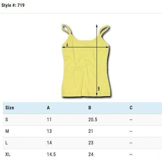 Decky Women'S Cotton Jersey Rib Spaghetti Strap T-Shirt Camisole Tanks-Small-Banana-