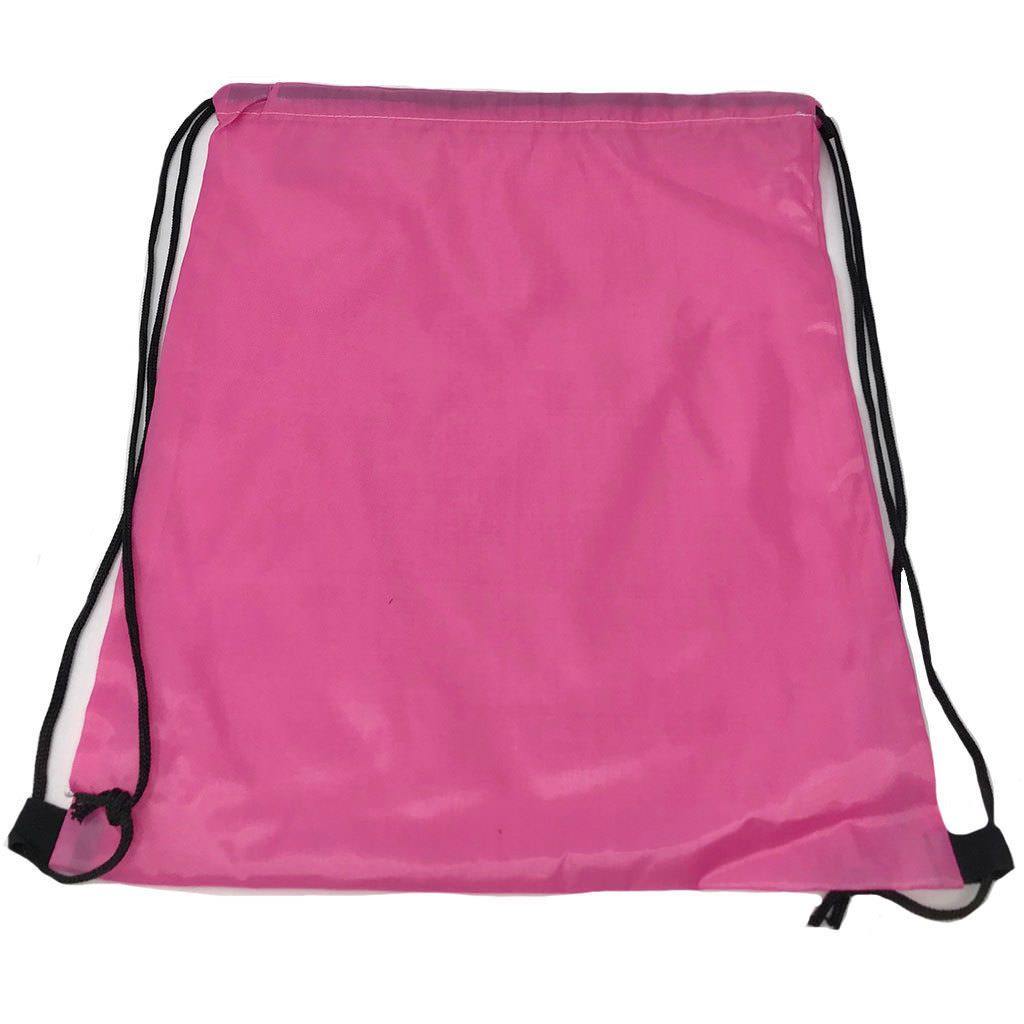 Drawstring Rucksack Sack Cinch Tote Storage Bag Sack For Gym Traveling Work School Adults Kids-Black-