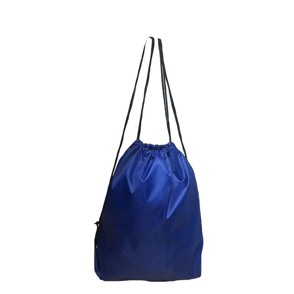 Drawstring Rucksack Sack Cinch Tote Storage Bag Sack For Gym Traveling Work School Adults Kids-Black-