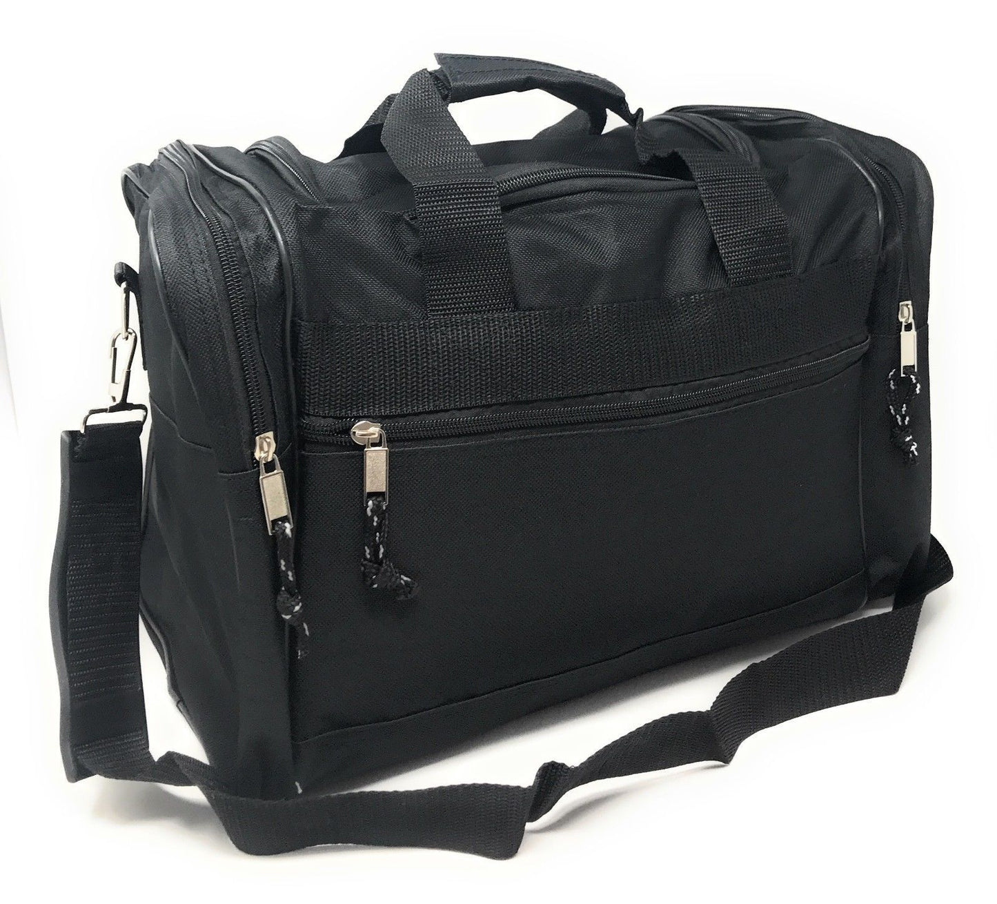 Duffle Bags Carry-on Travel Sports Luggage Shoulder Strap Gym 17 inch-BLACK-