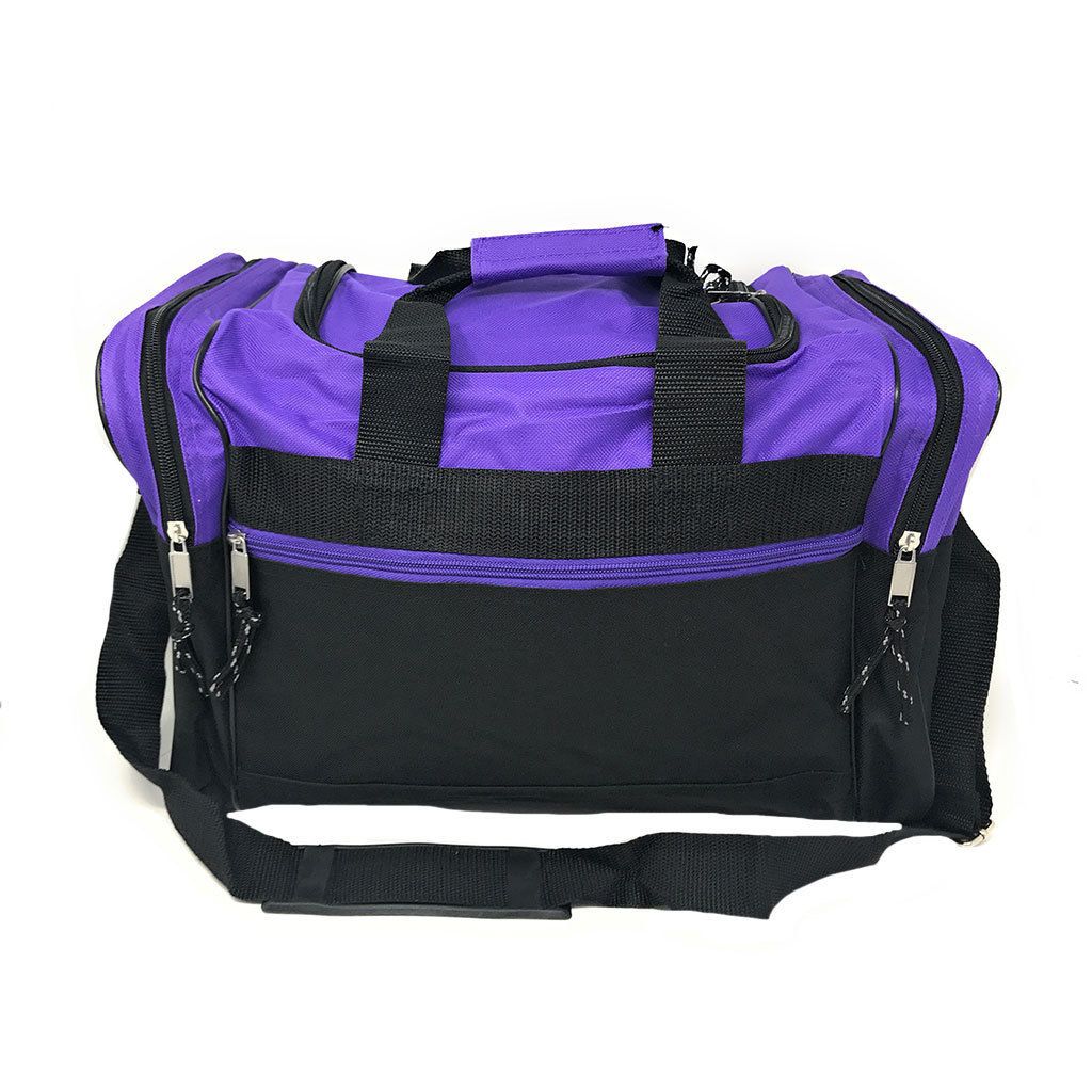 Duffle Bags Carry-on Travel Sports Luggage Shoulder Strap Gym 17 inch-BLACK-