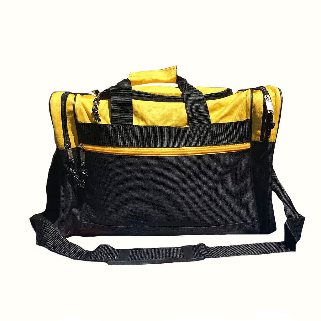 Duffle Bags Carry-on Travel Sports Luggage Shoulder Strap Gym 17 inch-BLACK-