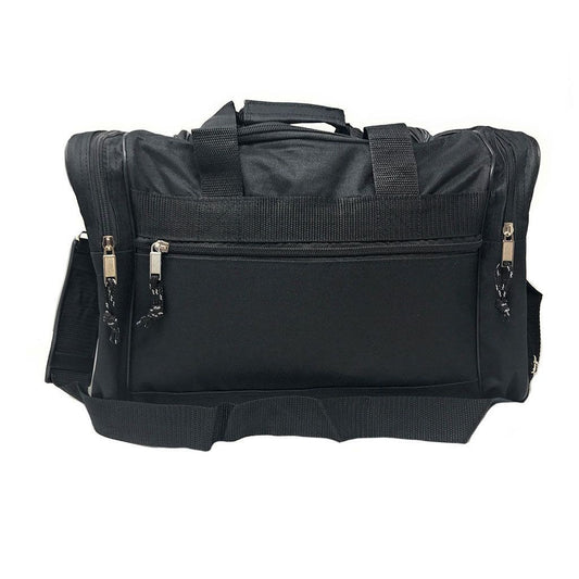 Duffle Bags Carry-on Travel Sports Luggage Shoulder Strap Gym 17 inch-BLACK-