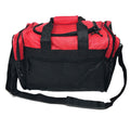 Duffle Bags Carry-on Travel Sports Luggage Shoulder Strap Gym 17 inch-RED / BLACK-