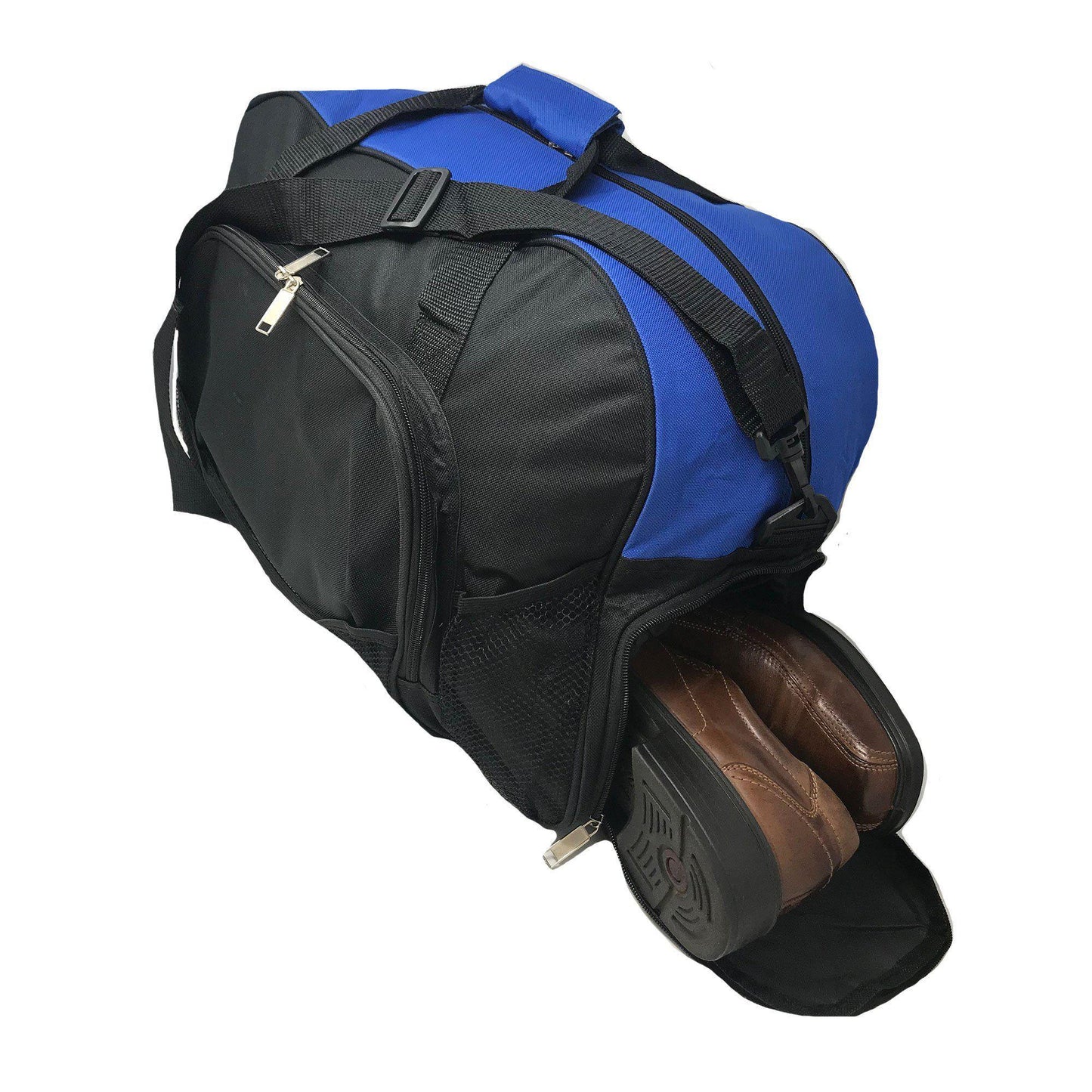 21inch Duffle Bags W/ Shoe Storage Pocket Travel Sport Gym Carry-On Luggage-ROYAL / BLACK-