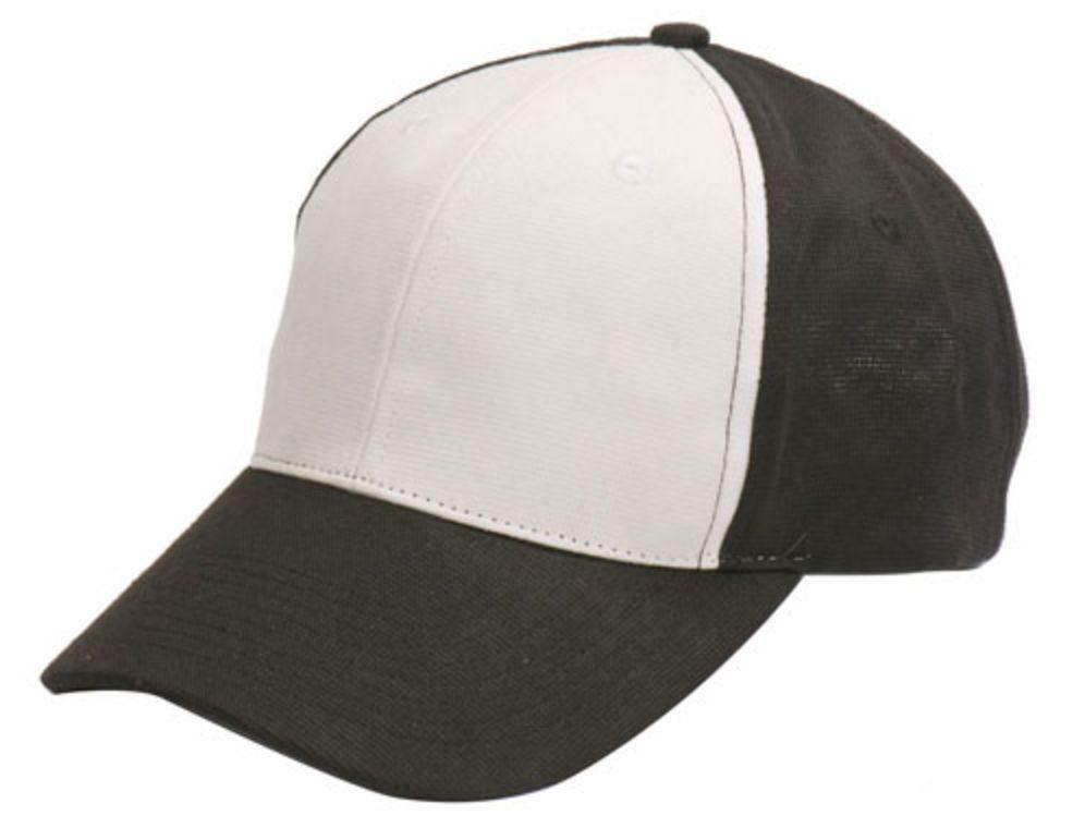 6 Panel Baseball Hats Caps Hook And Loop Closure Eco Friendly-BLACK-