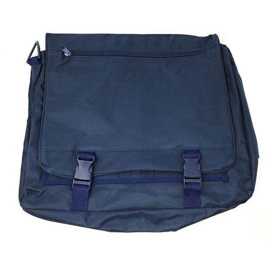 Expandable Messenger Shoulder Bags Briefcase Laptop Computer Devices Zippered-NAVY-