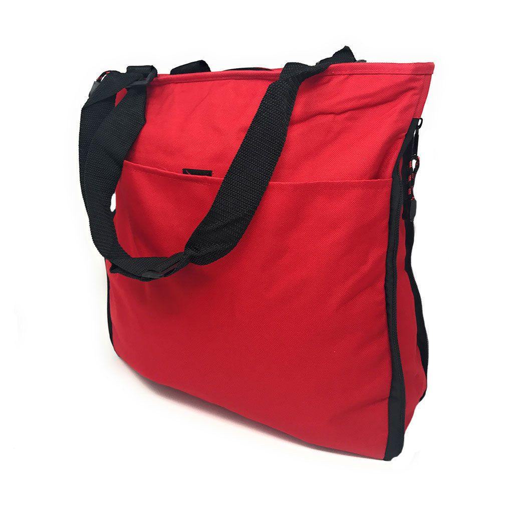 Expandable Zippered Reusable Grocery Shopping Tote Bags With Gusset 16inch-Royal-